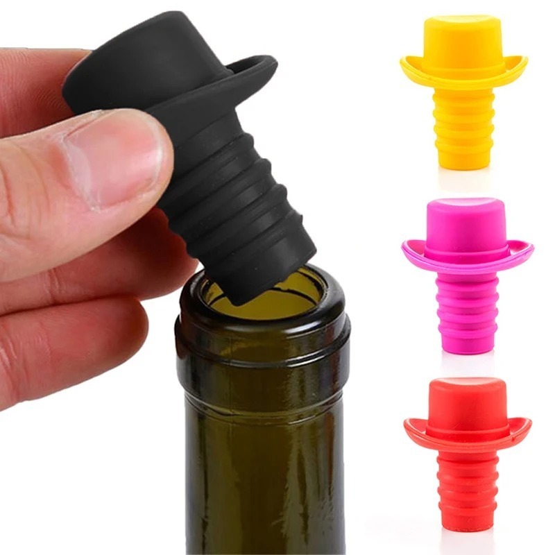 Wine Preservation Pump - Silikon Şişe Tıpası Şişe Kapağı Şarap
