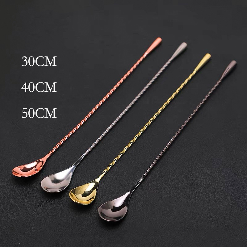 Bar Spoon Twisted - 30 cm/40 cm/50 cm Damla Şeklinde