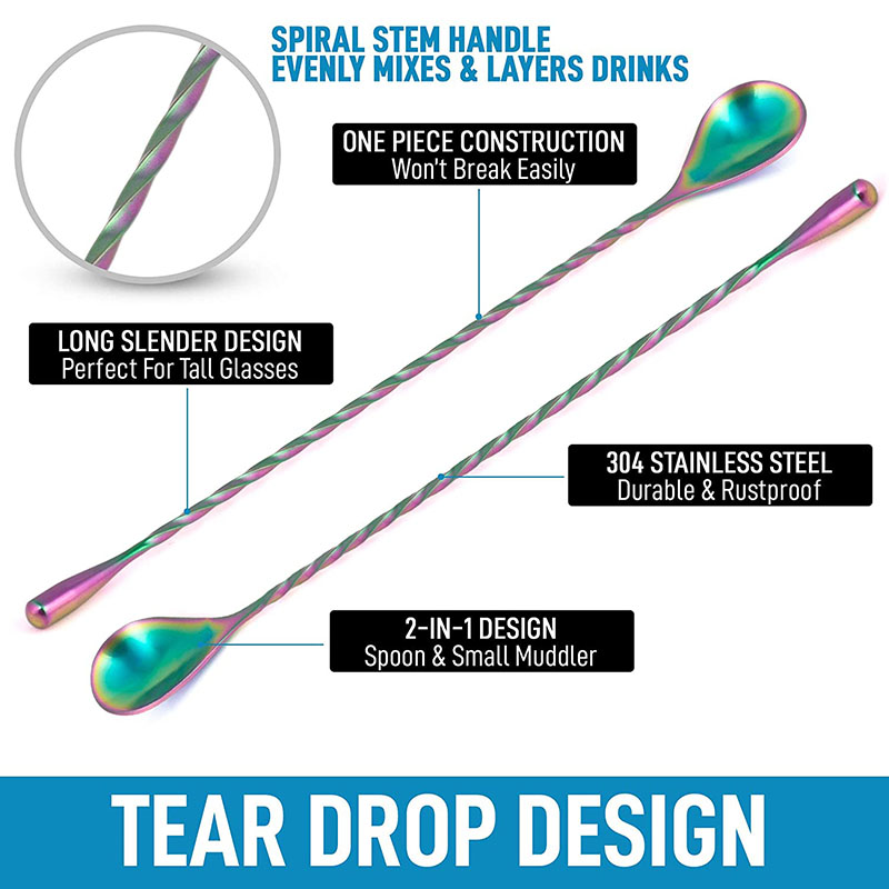 30 cm/40 cm/50 cm Damla Şeklin - Bar Spoon Twisted incelemesi ve fiyatı