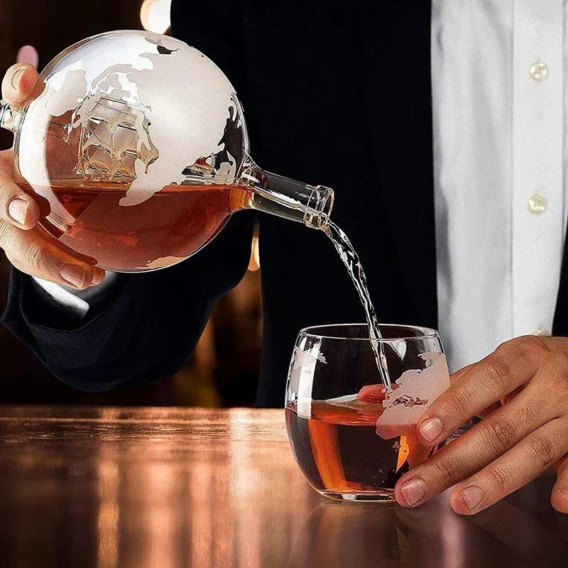 Kurşunsuz Sürahi, Zarif Ahşap  - Decanter Globe Set incelemesi ve fiyatı